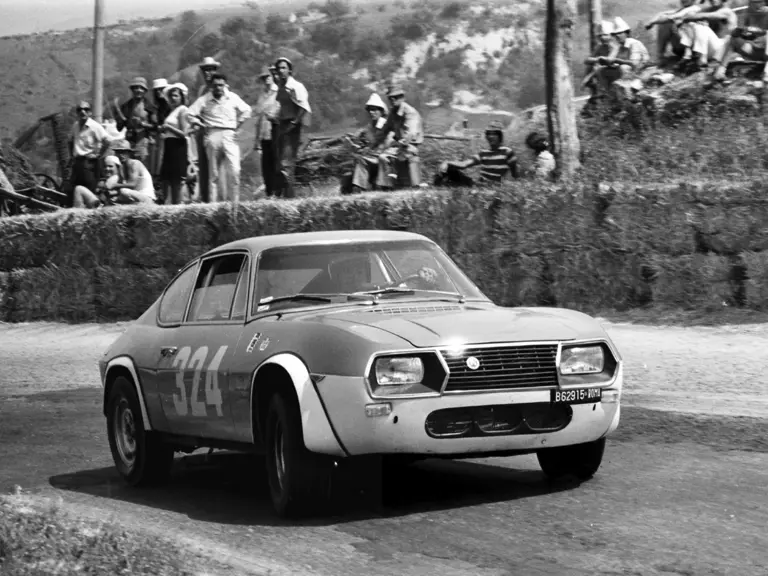 The Lancia as seen in July 1969 at the Trofeo Scarfiotti Sarnano, where it finished 1st overall.