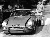 John Fitzpatricks poses with his 911E.