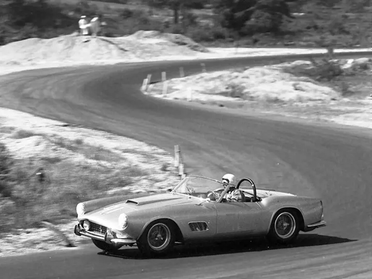 Grossman behind the wheel of 1451 GT at Thompson in 1959.