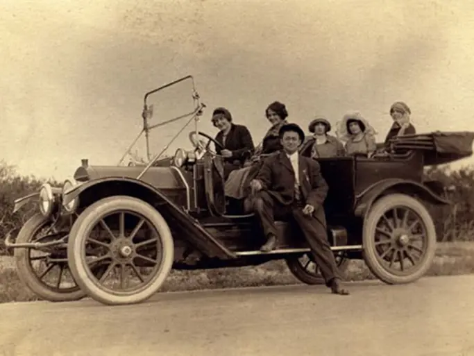A brass era automobile