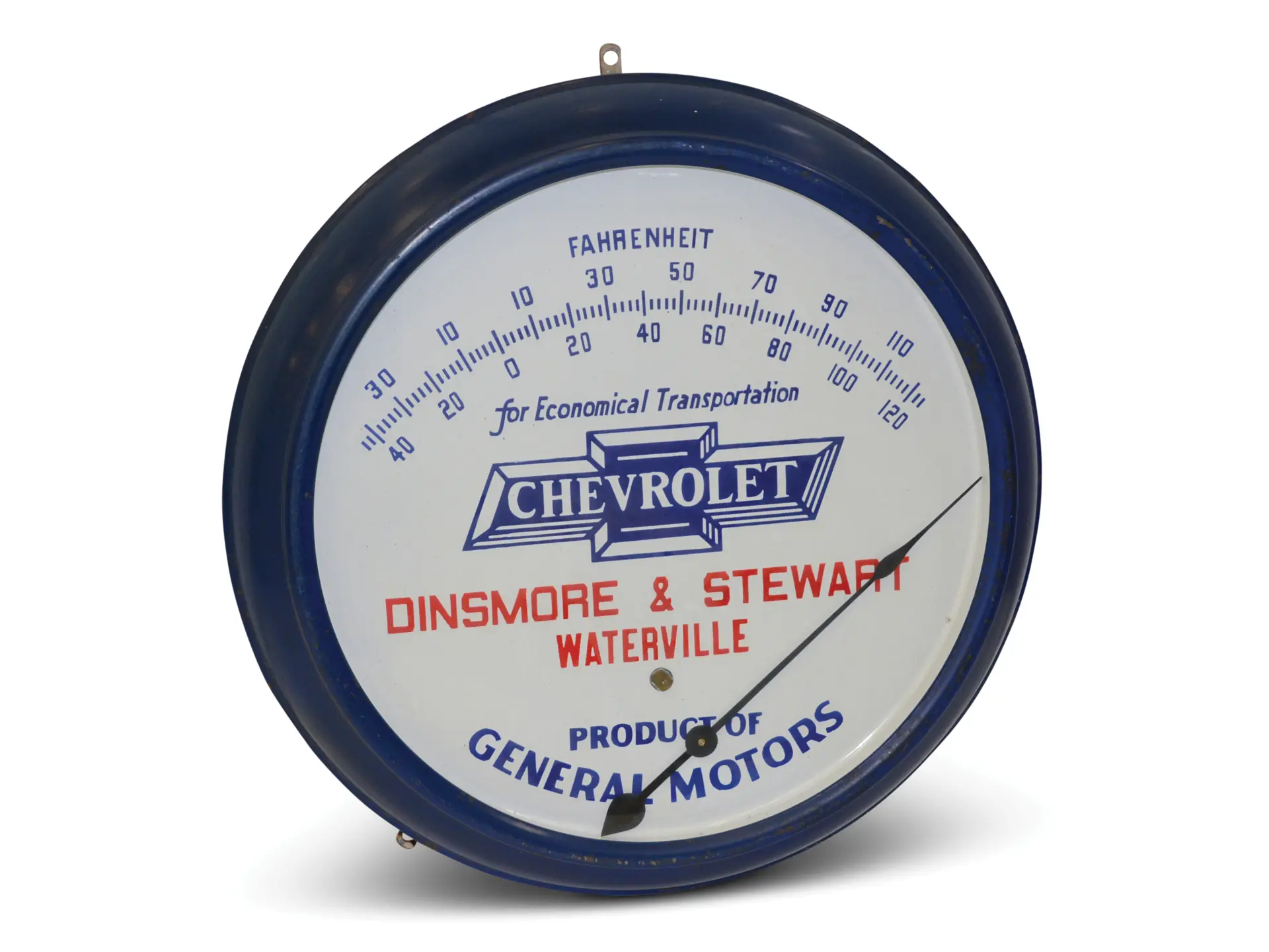 Chevrolet Porcelain Face Round Thermometer | Auburn Fall 2019 | RM ...