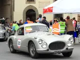 The Fiat 8V is captured participating in the 2015 Mille Miglia.