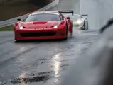 The 458 GT3 on track at Oulton Park.