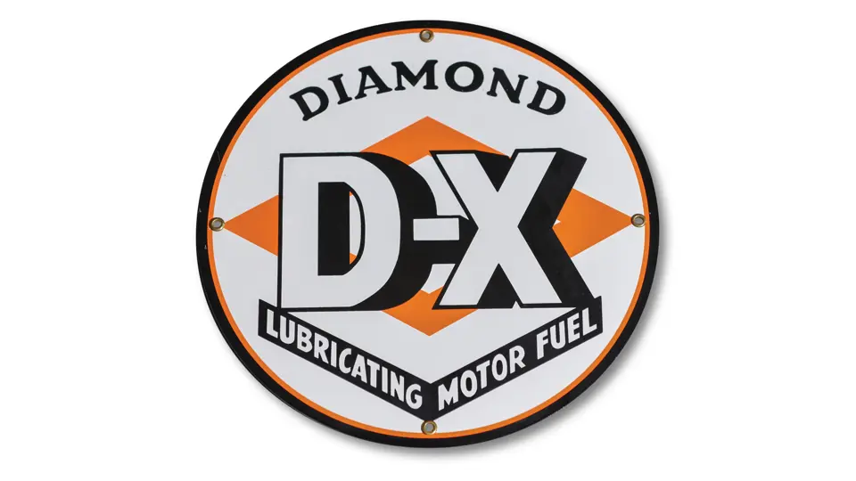 Diamond D-X Lubricating Motor Fuel Reproduction Sign | Hershey 2019 ...