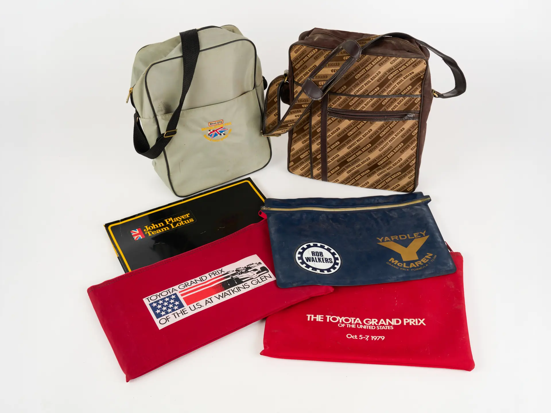 Money Bags Racing Five Vintage Racing Bags and Folders | The February Memorabilia Sale ...