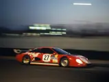 Driven by Roberto Marazzi, Maurizio Micangeli, and Dominique Lacaud, the Scuderia Bellancauto Ferrari 512 BB/LM retiredfro the 1984 24 Hours of Le Mans after a gearbox fault.