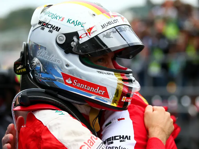 Fernando Alonso at the end of the Russian Grand Prix, where he finished in 2nd place.