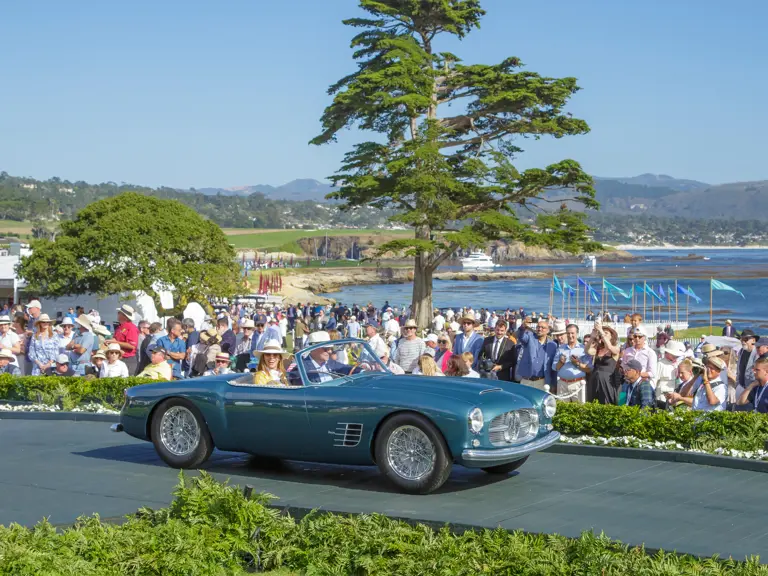  As seen at the 2024 Pebble Beach Concours d'Elegance, where the Maserati was awarded Best in Class honors and The Jules Heumann Special Award for the Most Elegant Open Car.