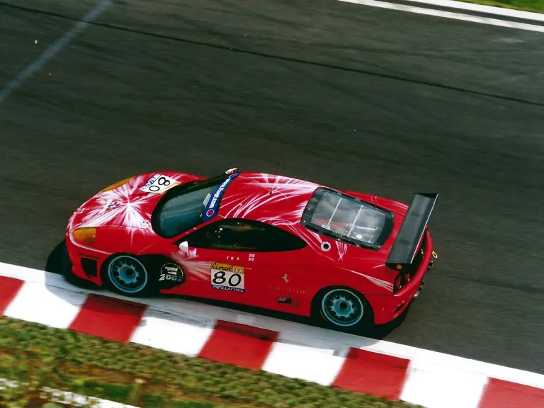 360 N-GT 011 as seen testing at Spa Francorchamps in 2003. 