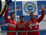 Team drivers for Chassis CRD03 at the 2004 running of the 24 Hours of Le Mans - Colin McRae, Darren Turner, and Rickard Rydell.