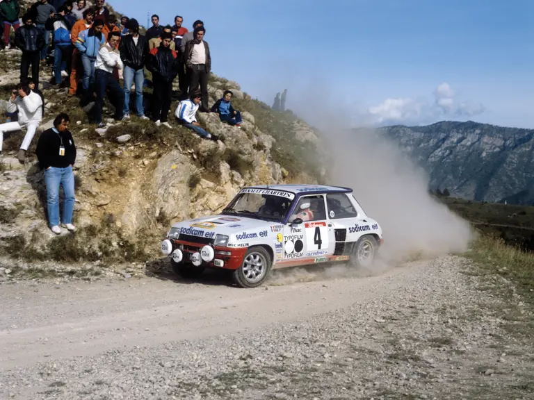 Jean-Luc Therrier at the 1982 Rallye d’Antibes.
