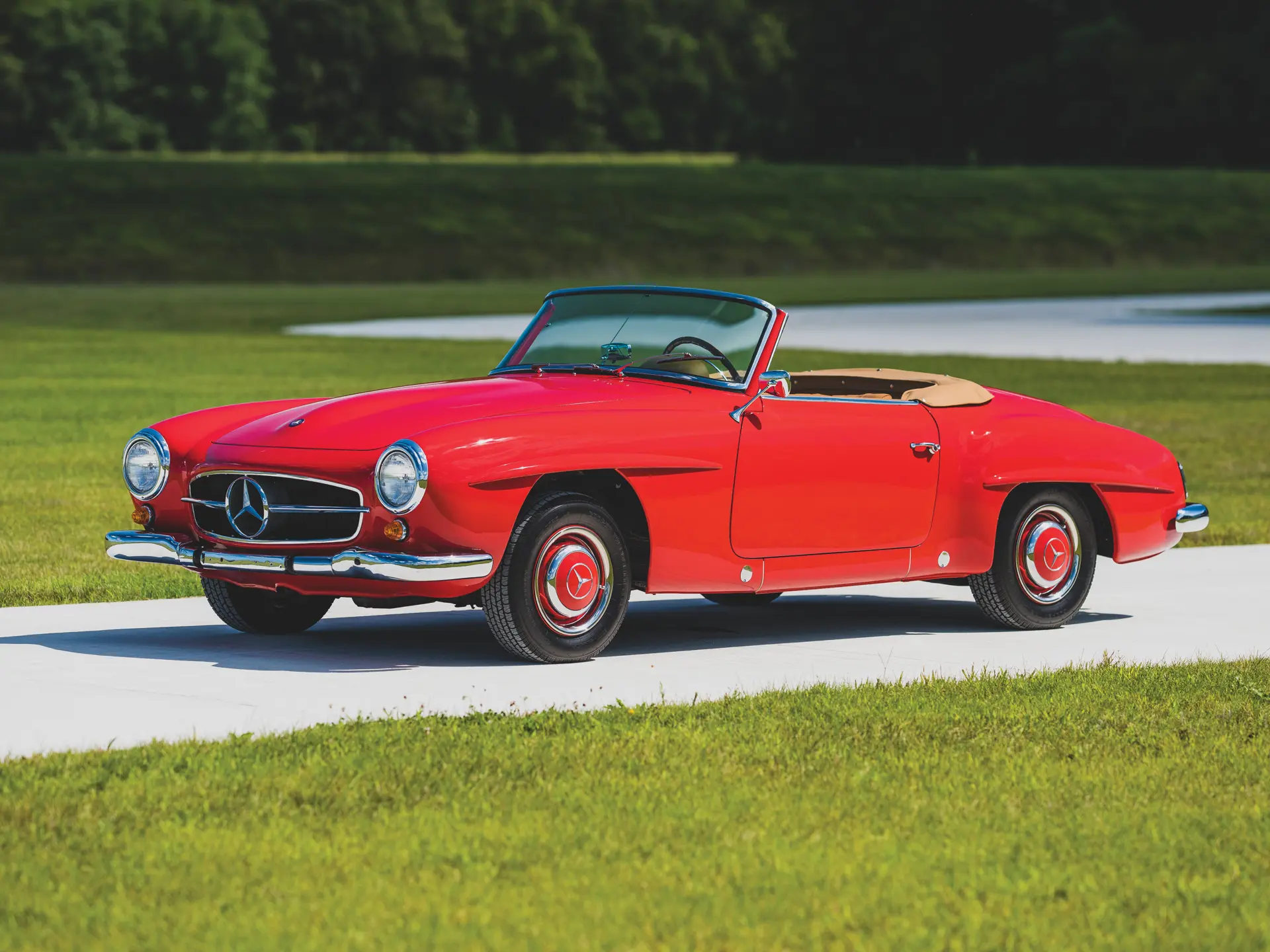カズ3台セット！ラスト在庫1台！1955 メルセデス・ベンツ　190 SL マキシチャンプス 1/43 メルセデスベンツ 190SL (W121) 1955
