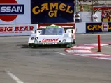 Going on to score 2nd place in the race, Davy Jones tackles the Del Mar course in San Diego in November 1990 aboard chassis XJR10589.