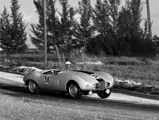 Arnolt Bristol car 58 at 1955 Sebring 12 Hours race, PHOTO BY Ozzie Lyons 1955