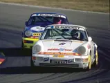 On track at the 24 Hours of the Nürburgring in 1990.