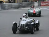 The Frazer Nash races through Casino Square in the 9th Monaco Grand Prix Historic in 2014.