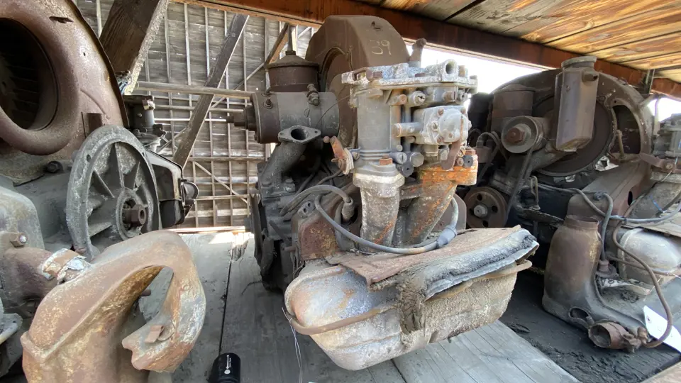 Exploded 356 Engine Porsche 356 B 1600 Engine | The Junkyard: The Rudi Klein Collection ...